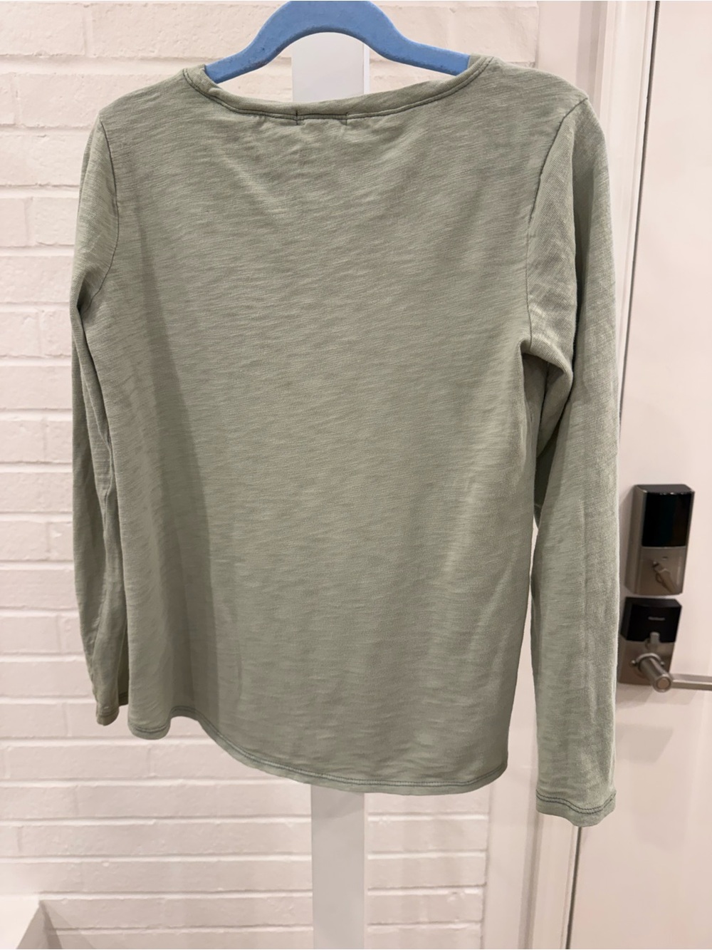 Crewcuts Sage Green Long-Sleeve Top with Heart Patch - Picture 2 of 9